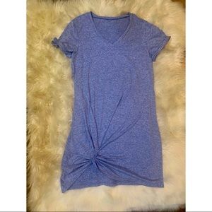 V neck t shirt dress